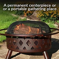 Sunnydaze Collection Portable Weather Resistant Fire Pit