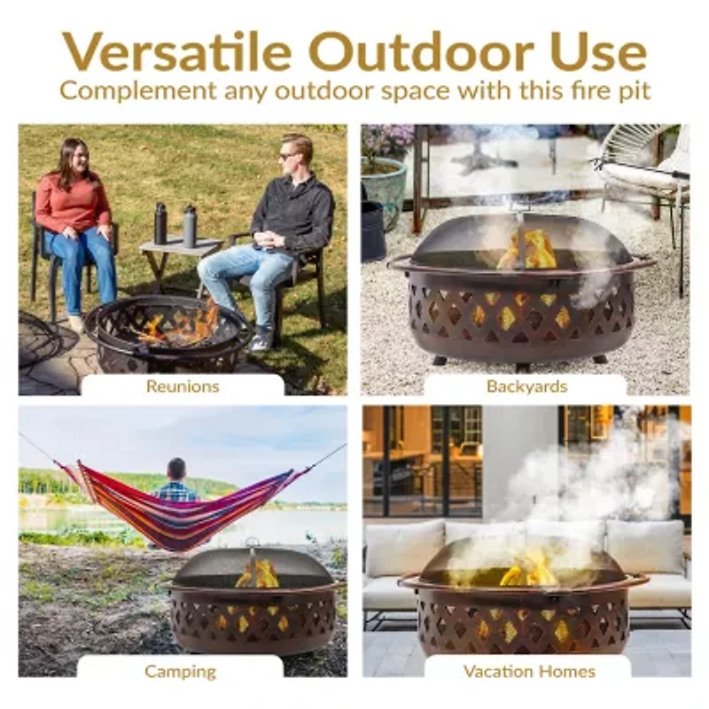 Sunnydaze Collection Portable Weather Resistant Fire Pit