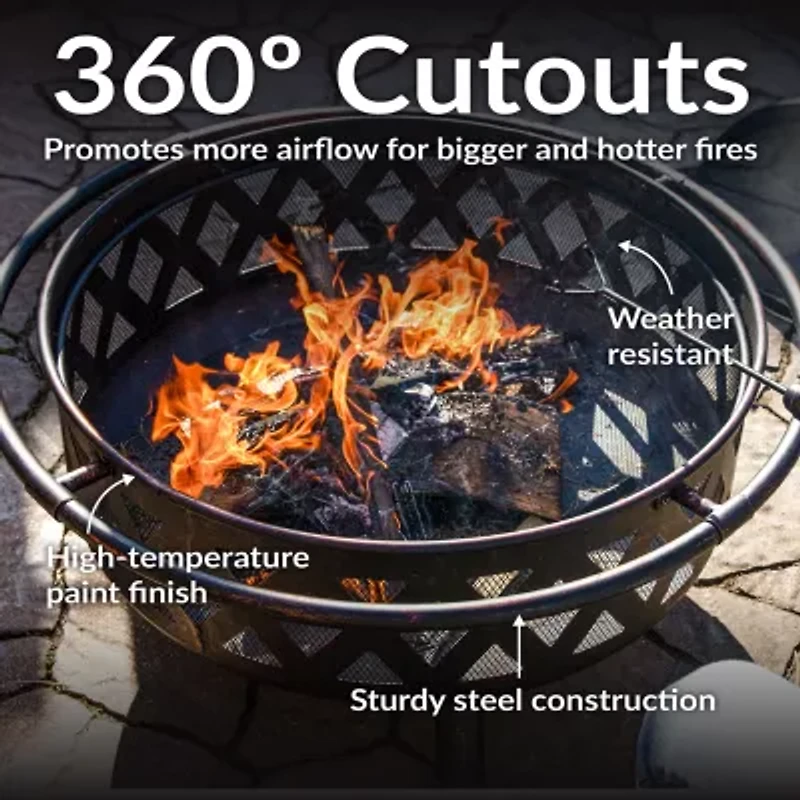 Sunnydaze Collection Portable Weather Resistant Fire Pit