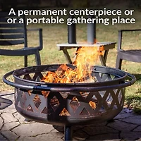 Sunnydaze Collection Portable Weather Resistant Fire Pit