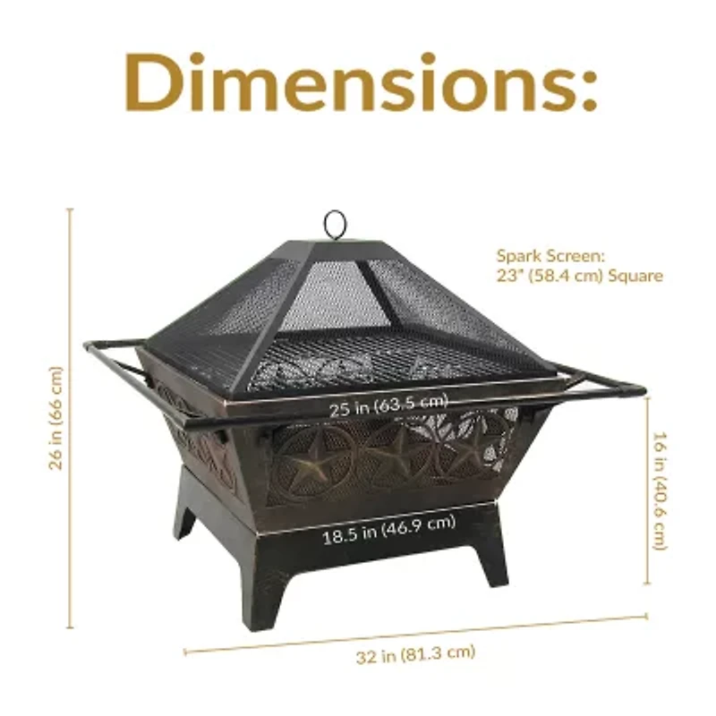 Sunnydaze Collection Portable Weather Resistant Fire Pit