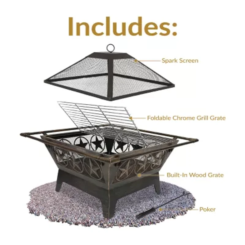 Sunnydaze Collection Portable Weather Resistant Fire Pit