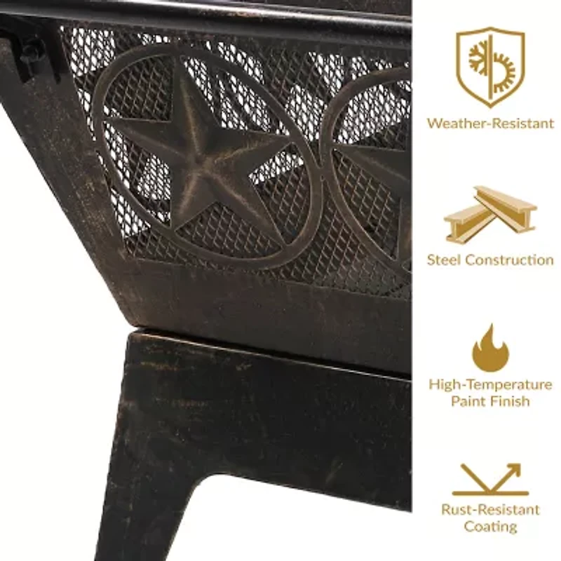 Sunnydaze Collection Portable Weather Resistant Fire Pit