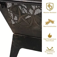 Sunnydaze Collection Portable Weather Resistant Fire Pit