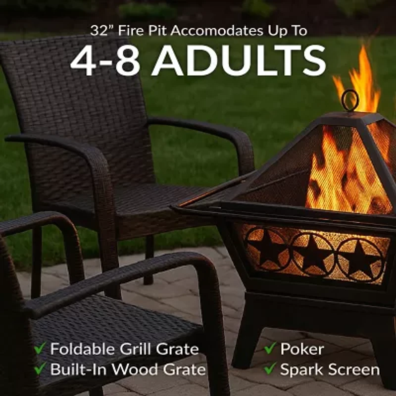 Sunnydaze Collection Portable Weather Resistant Fire Pit