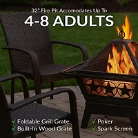 Sunnydaze Collection Portable Weather Resistant Fire Pit