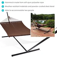 Sunnydaze Large Hammock with Stand