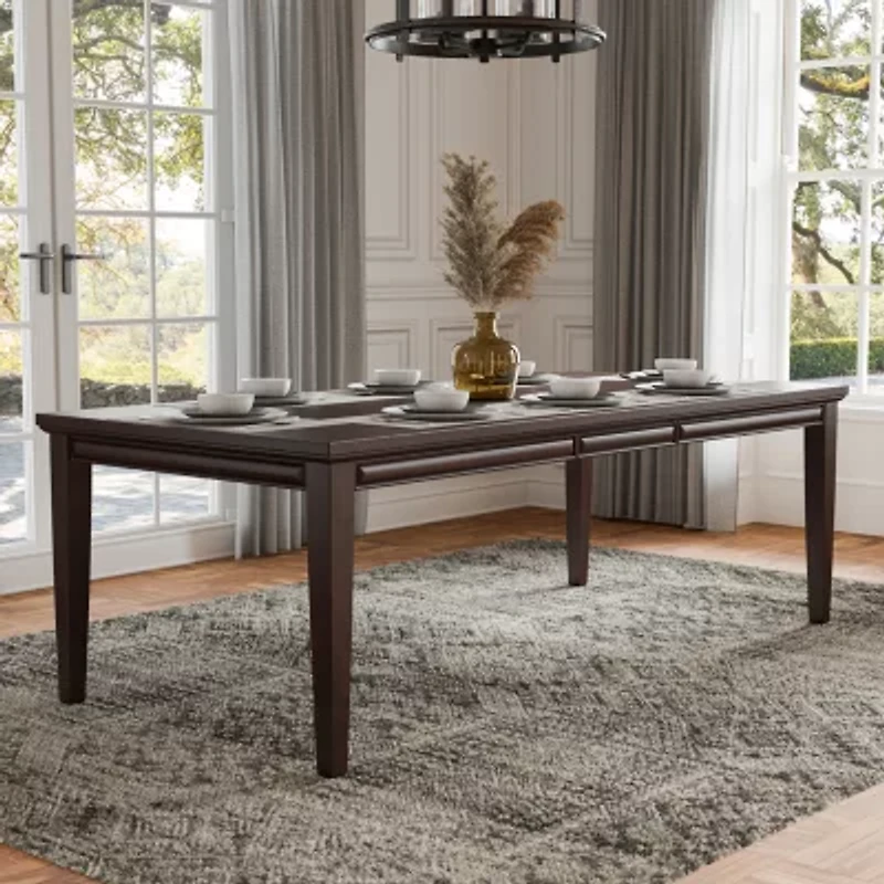 Hinwitz Rectangular Wood-Top Dining Table
