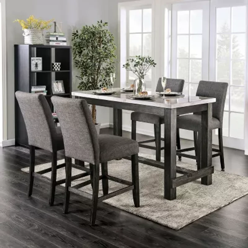 Vange 5-pc. Counter Height Rectangular Dining Set