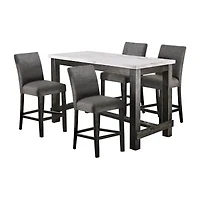 Vange 5-pc. Counter Height Rectangular Dining Set