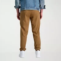 Haggar Life Khaki Comfort Chino Mens Waistband Straight Fit Flat Front Pant