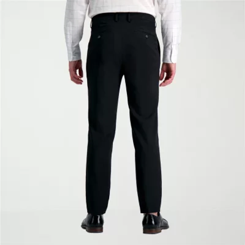 Haggar Smart Wash With Repreve Mens Stretch Fabric Slim Fit Flat Front Suit Pant