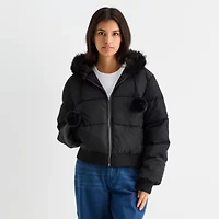 Forever 21 Womens Juniors Heavyweight Puffer Jacket