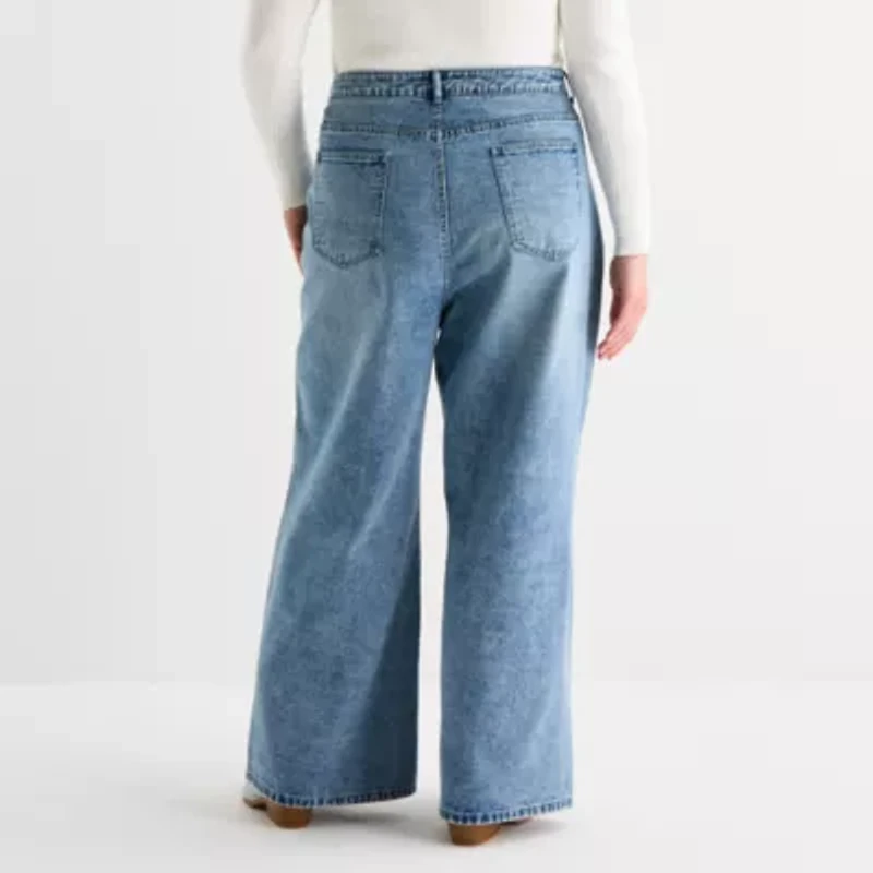 Forever 21 Womens Juniors Low Rise Relaxed Fit Embellished Bow Jean