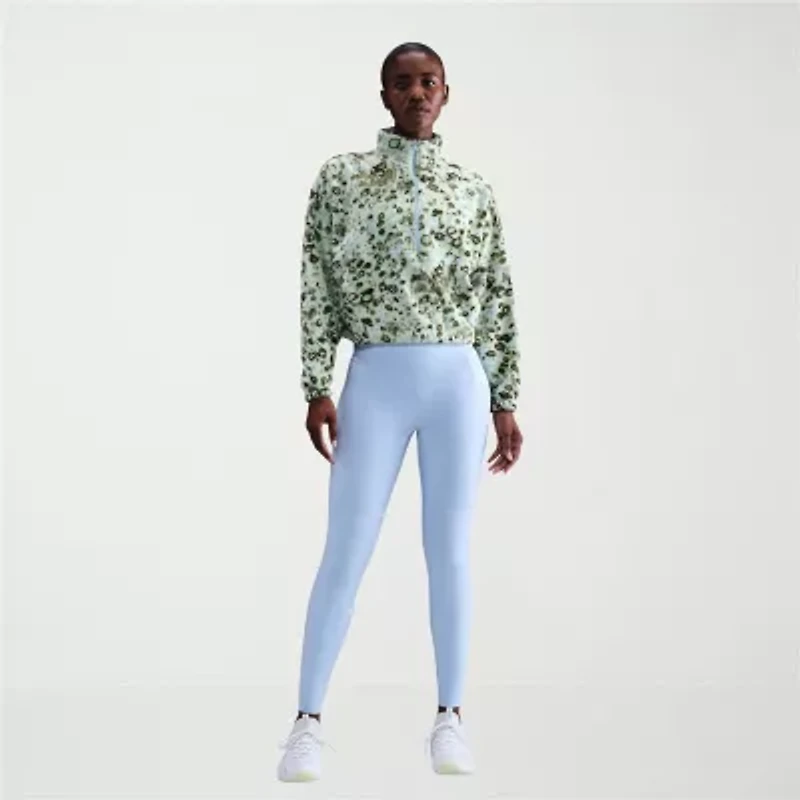 Nike Womens Mock Neck Long Sleeve Active Quarter-Zip Pullover