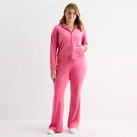 Juicy By Couture Womens Juniors Plus Lightweight Track Jacket