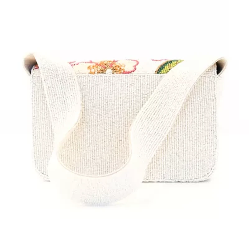 SOL and MER Beaded Baguette Shoulder Bag