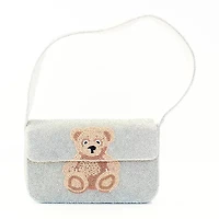 SOL and MER Beaded Baguette Shoulder Bag