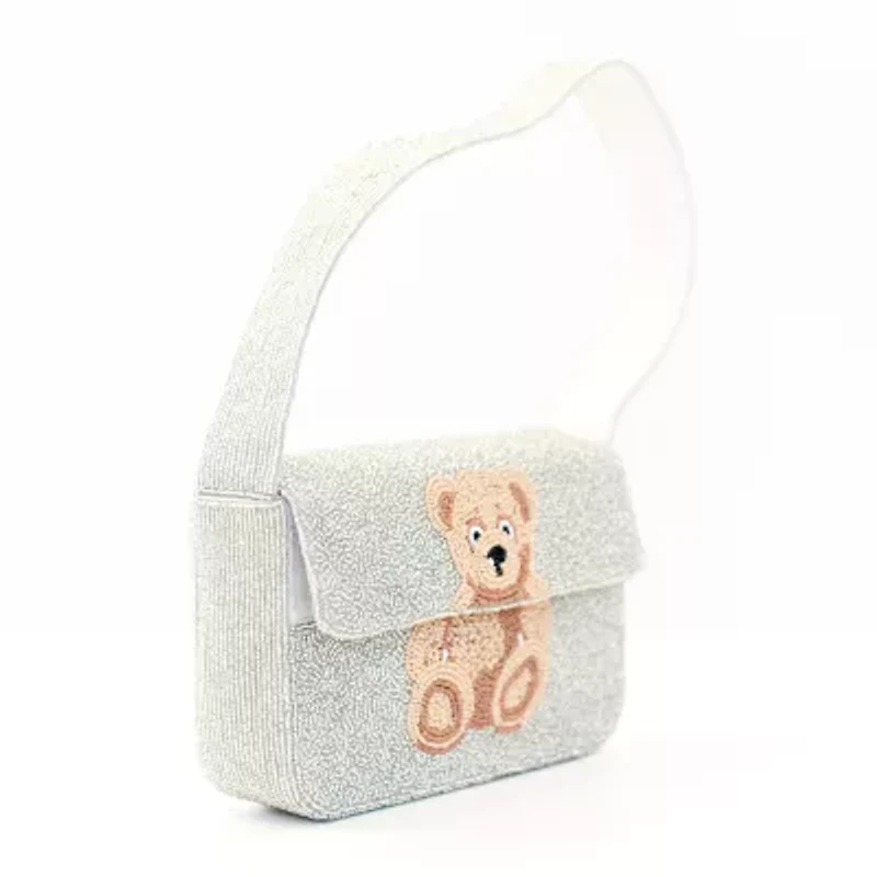 SOL and MER Beaded Baguette Shoulder Bag