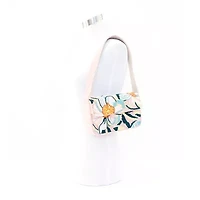 SOL and MER Beaded Floral Baguette Shoulder Bag