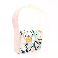 SOL and MER Beaded Floral Baguette Shoulder Bag