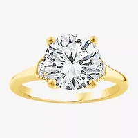 (F,Vs2) Womens 3 1/4 CT. T.W. Lab Grown White Diamond 14K Gold Round Solitaire Engagement Ring