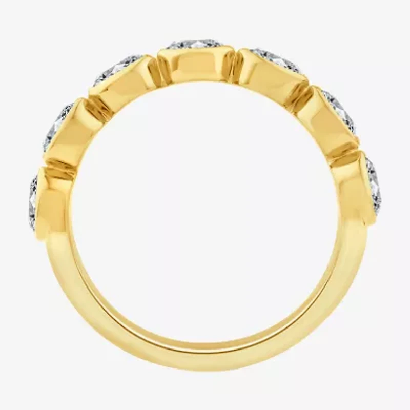 (F / Vs2) Womens 2.5MM 1 CT. T.W. Lab Grown White Diamond 10K Gold Wedding Band