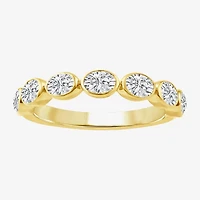 (F / Vs2) Womens 2.5MM 1 CT. T.W. Lab Grown White Diamond 10K Gold Wedding Band