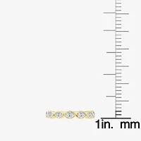 (F / Vs2) Womens 2.5MM 1 CT. T.W. Lab Grown White Diamond 10K Gold Wedding Band