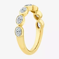 (F / Vs2) Womens 2.5MM 1 CT. T.W. Lab Grown White Diamond 10K Gold Wedding Band