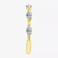 Signature By Modern Bride (F / Vs2) Womens 1/2 CT. T.W. Lab Grown White Diamond 10K Gold Anniversary Wedding Band