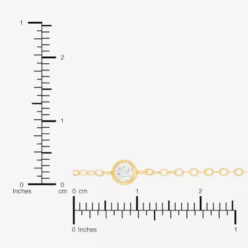 Silver Addiction Womens 14K Gold Over Silver 17 Inch Cable Chain Necklace