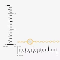 Silver Addiction Womens 14K Gold Over Silver 17 Inch Cable Chain Necklace