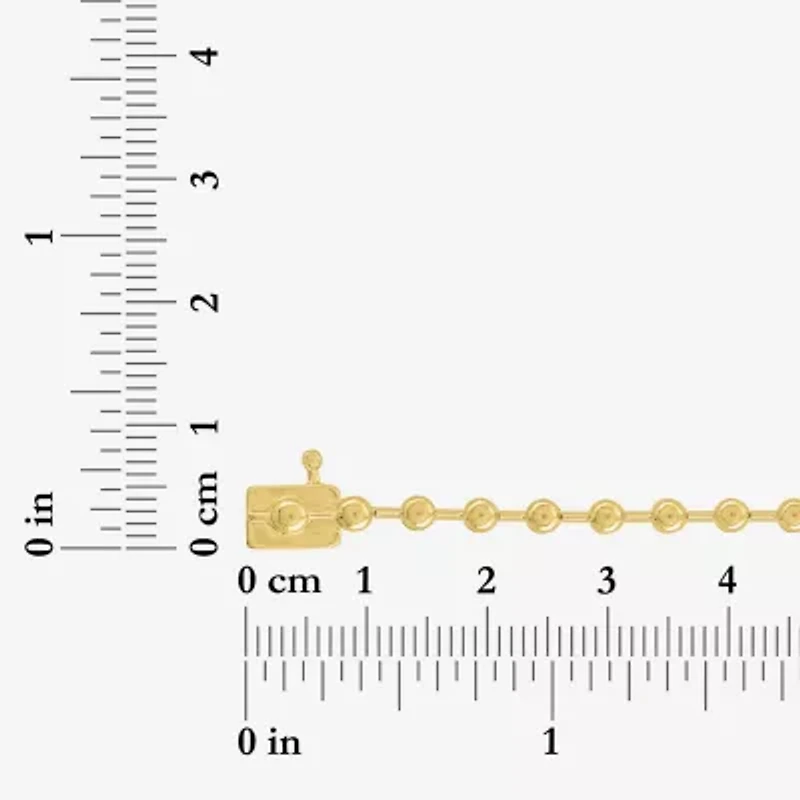 Diamond Addiction G-H / Si2-I1 Womens White Diamond 14K Gold Over Silver 17 Inch Tennis Necklace