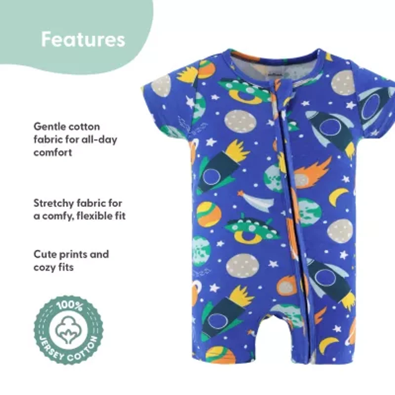 The Peanutshell Baby Boys Short Sleeve 2-pc. Romper