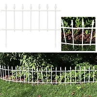 Net Health Shops Border Fence Panels 5-Piece Metal Yard Stake