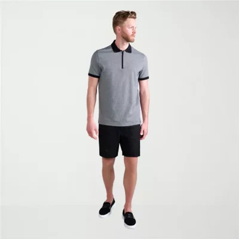 Haggar Cool 18 Pro Mens 7" Mid Rise Stretch Fabric Moisture Wicking Quick Dry Golf Short