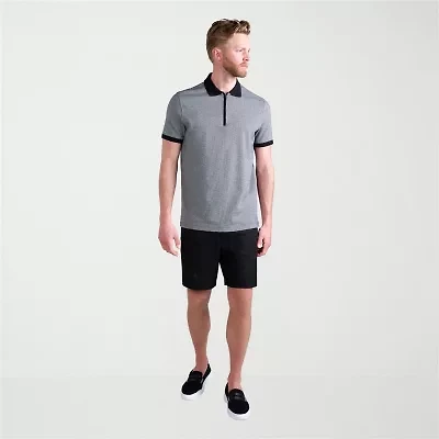 Haggar Cool 18 Pro Mens 7" Mid Rise Stretch Fabric Moisture Wicking Quick Dry Golf Short