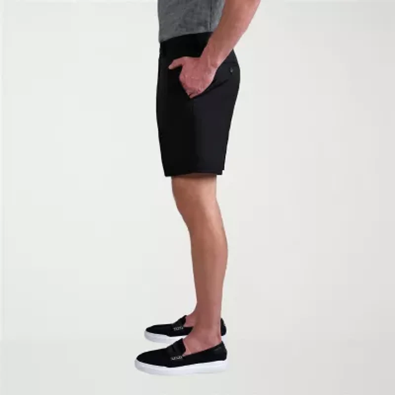 Haggar Cool 18 Pro Mens 7" Mid Rise Stretch Fabric Moisture Wicking Quick Dry Golf Short