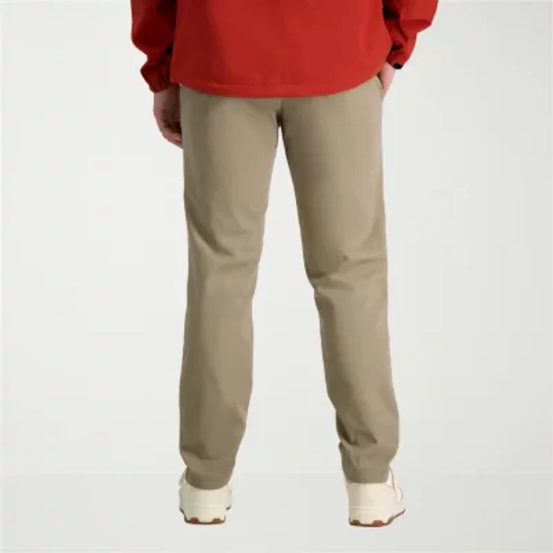 Haggar Life Khaki Chino Mens Comfort Waistband Slim Fit Flat Front Pant