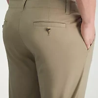 Haggar Life Khaki Chino Mens Comfort Waistband Slim Fit Flat Front Pant
