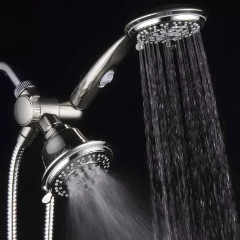 HotelSpa® Ultra-Luxury 42-setting 3-way Combo with Patented ON/OFF Pause Switch / Brushed Nickel