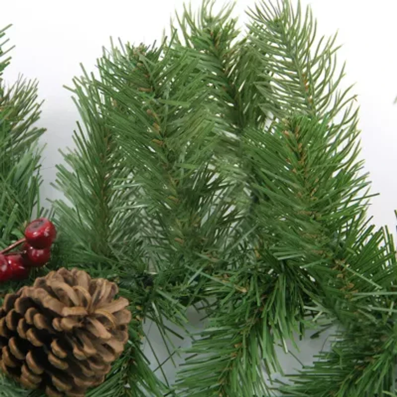 9' x 10'' Noble Fir with Berries Artificial Christmas Garland - Unlit