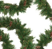 9' x 10'' Yorkville Pine Artificial Christmas Garland - Unlit