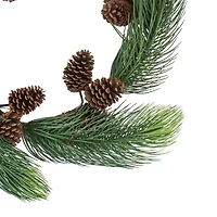 Long Pine Needle Artificial Christmas Wreath - 30-Inch  Unlit