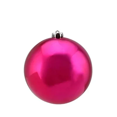 Magenta Pink Shatterproof Shiny Christmas Ball Ornament 6'' (150mm)