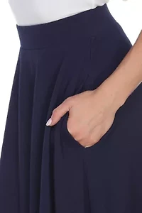 White Mark 'Saya' Flare Skirt