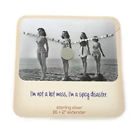 Silver Treasures Womens Sterling Silver 16 Inch Pendant Necklace