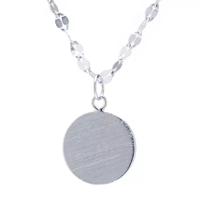 Silver Treasures Womens Sterling Silver 16 Inch Pendant Necklace