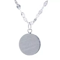 Silver Treasures Womens Sterling Silver 16 Inch Pendant Necklace